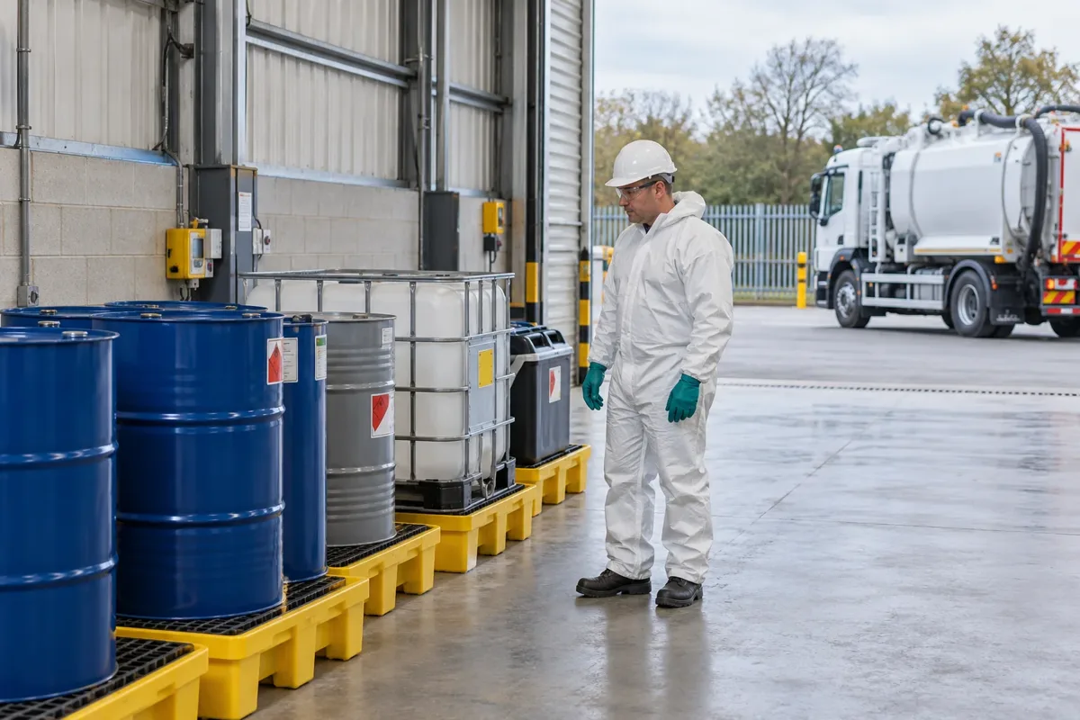 Hazardous waste collection work