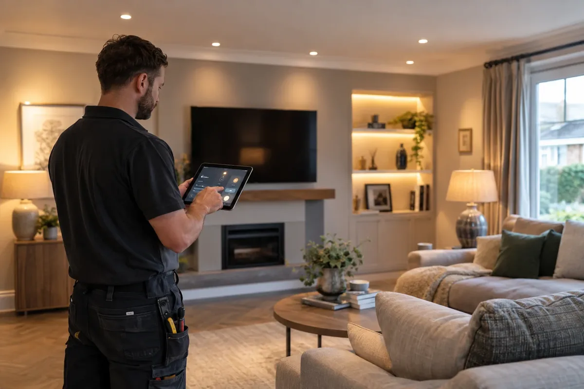 Smart lighting installation work